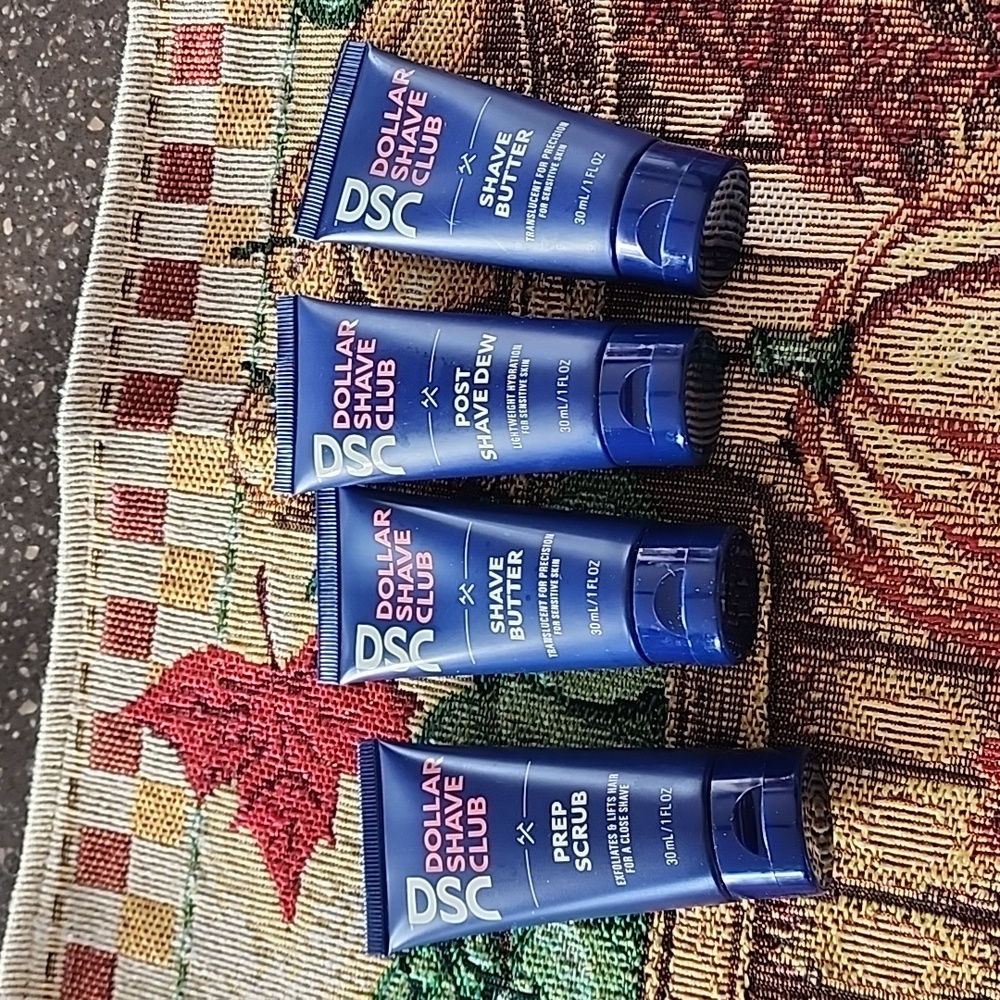 Dollar Shave Club Shave Butter 4 Tubes, New Un-sealed.